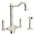 Rohl Single Hole Only Mount, 1 Hole Kitchen Faucet A1679LMWSPN-2